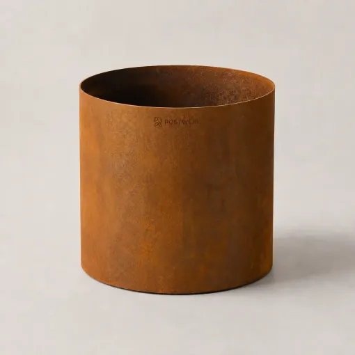 Bild von Pflanzgefäss Cortenstahl rund, D=50 cm, H=60 cm