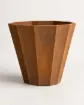 Bild von Pflanzgefäss Polygonal aus Cortenstahl – 80 × 70 cm